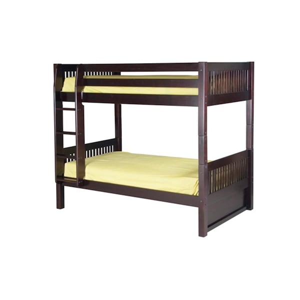Camaflexi Bunk Bed Mission Headboard Cappuccino Finish- Twin Size Mattress C912_CP - main